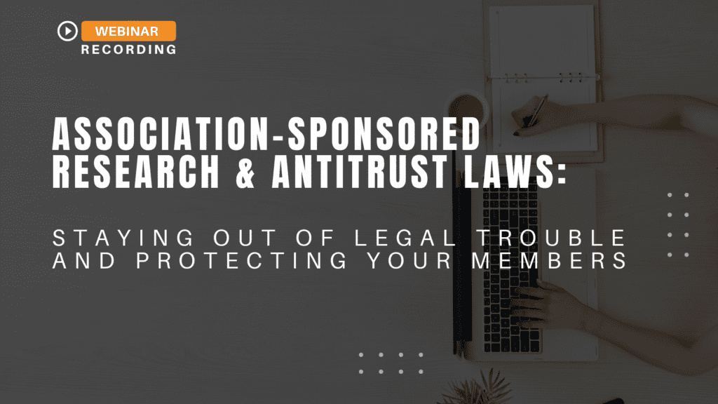 Association-Sponsored Research & the Antitrust Laws